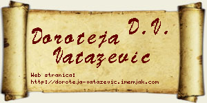Doroteja Vatazević vizit kartica